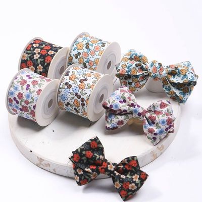 Kişiselleştirilmiş Ekolojik Dost 25mm Markalı Kumaş Teyp Rulo OEM / ODM Servisi Basılı Patern Kurdele