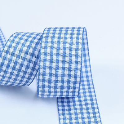 2Hediye ambalajı ve çikolata kutusu için.5cm poliester plaid kurdele kurdele yay dekorasyonu