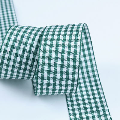 2Hediye ambalajı ve çikolata kutusu için.5cm poliester plaid kurdele kurdele yay dekorasyonu