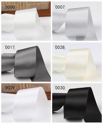 Giyim aksesuarları için 25 mm çift yüzlü polyester saten kurdele