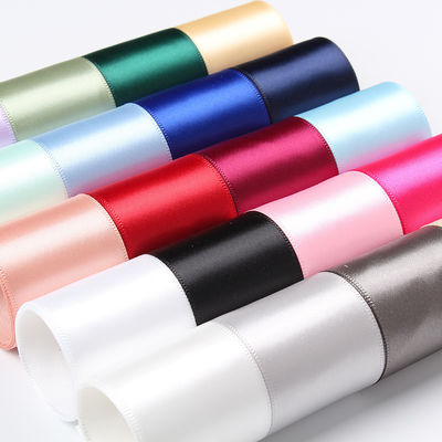 Giyim aksesuarları için 25 mm çift yüzlü polyester saten kurdele