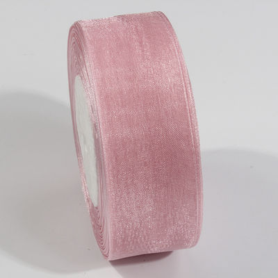2.5cm Polyester Organza Kurdele, DIY yaylar veya düğün süslemesi veya pasta sargıları için