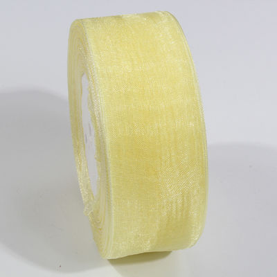 2.5cm Polyester Organza Kurdele, DIY yaylar veya düğün süslemesi veya pasta sargıları için