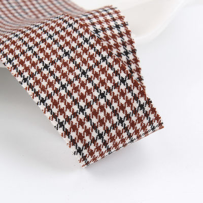Polyester Kırmızı Houndstooth Şerit 10mm-40mm Satin Poly Şerit