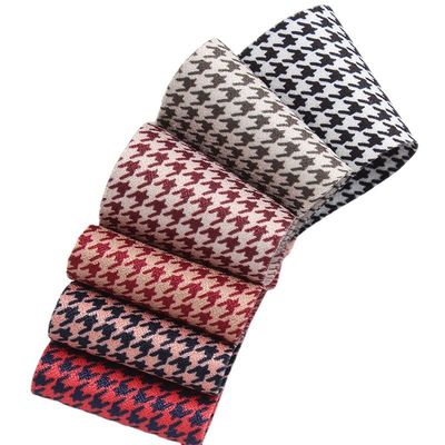 40mm Çift Yüzlü Polyester Hound Stooth Kurdele Kurdele Ok Yapımı ve Giyim Dekorasyonu için