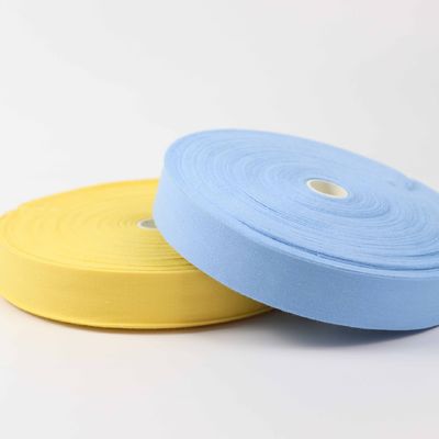 25mm Katı Sarı Twill Teyp 100% Pamuk Twill Teyp