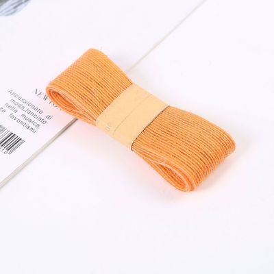 Orang Kırmızı Yeşil Jute Fırçalı Kurdele Çok Kullanımlı İnce Fırçalı Kurdele