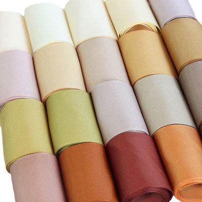 RPET Geri Dönüştürülmüş Polyester Grosgrain Ribbon By The Yard GRS Sertifikası