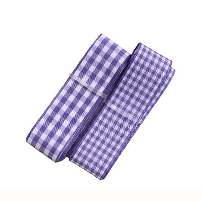 Yay Yapım ve Hediye Paketlemesi İçin Polyester Plaid Grit Çubuğu
