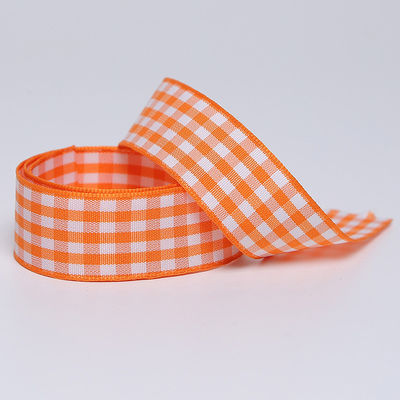 Yay Yapım ve Hediye Paketlemesi İçin Polyester Plaid Grit Çubuğu