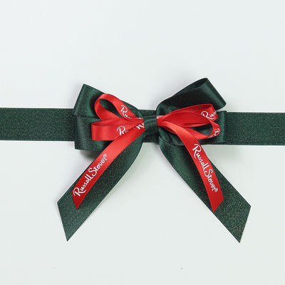 Polyester Saten Kurdele Yaylar ISO9001 Hediye Dolaşımı İçin Saten Kurdele