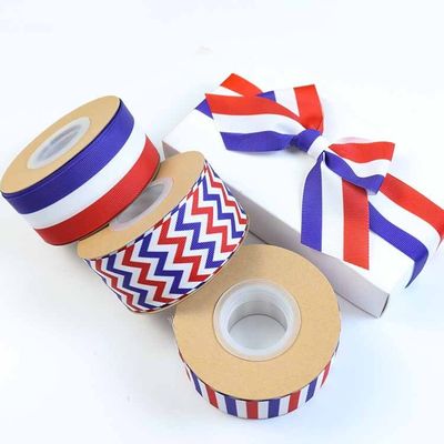 Mürekkep Baskılı Poliester Grosgrain Ribbon Yard Özel Logo