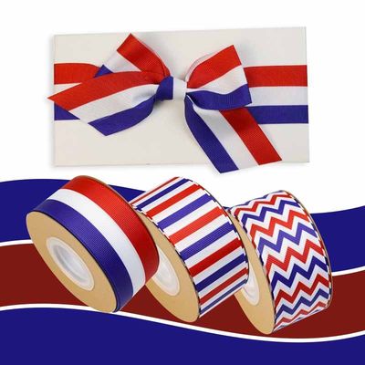 Mürekkep Baskılı Poliester Grosgrain Ribbon Yard Özel Logo