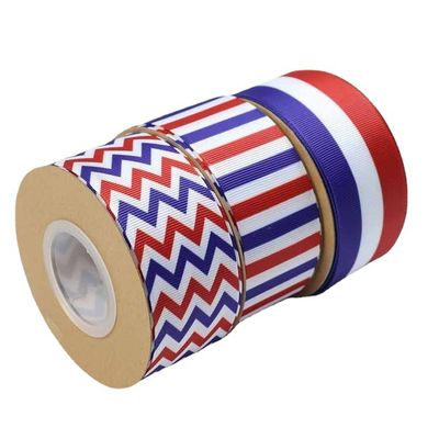 Mürekkep Baskılı Poliester Grosgrain Ribbon Yard Özel Logo