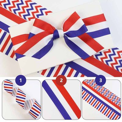 Mürekkep Baskılı Poliester Grosgrain Ribbon Yard Özel Logo