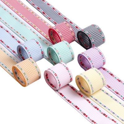 7mm-38mm Mavi nakışlı kurdele ISO9001 Nakışlı Çiçekli kurdele