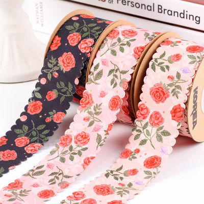 2.5cm-4cm Polyester Şerit Çift Yüzlü Dikiş Kenarlı Paket Şerit