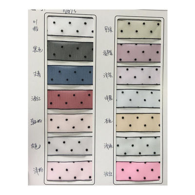 10mm-60mm Dot Velvet Kablolu Kurdele nakış Çift taraflı kadife kurdele