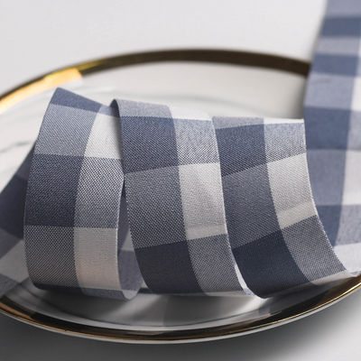 Siyah ve Beyaz Çerezli Kablolu Kurdele 7mm-40mm Polyester Kurdele Rulo