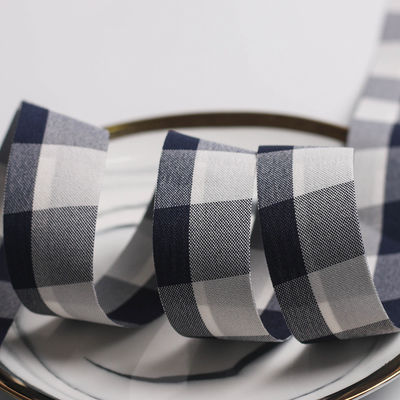 Siyah ve Beyaz Çerezli Kablolu Kurdele 7mm-40mm Polyester Kurdele Rulo