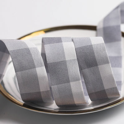 Siyah ve Beyaz Çerezli Kablolu Kurdele 7mm-40mm Polyester Kurdele Rulo