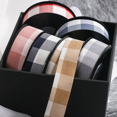 Siyah ve Beyaz Çerezli Kablolu Kurdele 7mm-40mm Polyester Kurdele Rulo