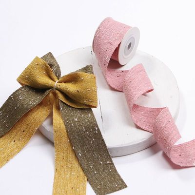 Çift Yüzlü Pamuk Linen Kurdele 6mm-40mm Özel Kurdele Ruloları OEM