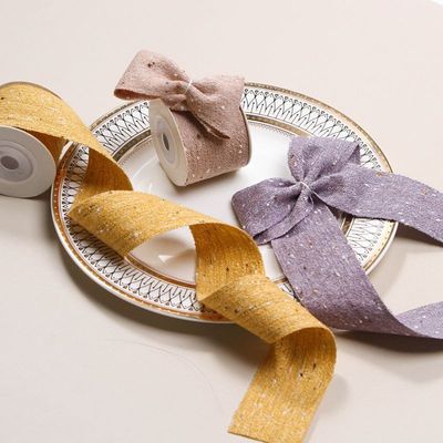 Çift Yüzlü Pamuk Linen Kurdele 6mm-40mm Özel Kurdele Ruloları OEM