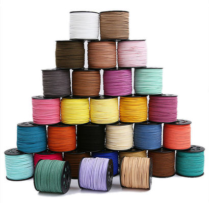 Suede Deri Kadife Kablolu Kurdele 3mm Çift Taraflı Kadife Kurdele