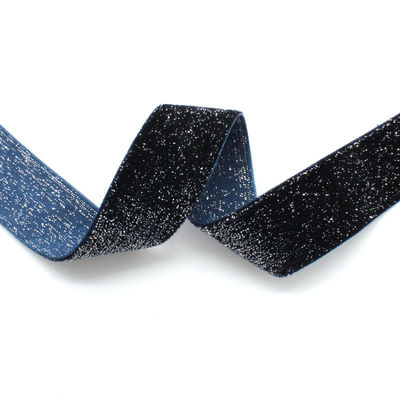 Parlak Parlak Gümüş Altın Kadife Kurdele 10mm-38mm Lüks Kadife Kurdele