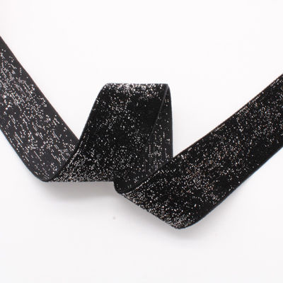 Parlak Parlak Gümüş Altın Kadife Kurdele 10mm-38mm Lüks Kadife Kurdele