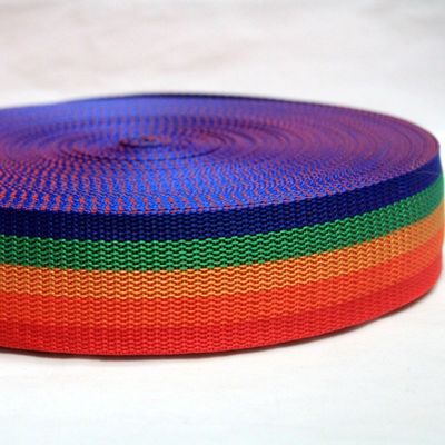 2cm 5cm Rainbow Webbing 0.5mm Kalınlığı Dokunmuş Polipropilen Webbing
