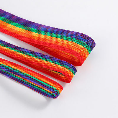 2cm 5cm Rainbow Webbing 0.5mm Kalınlığı Dokunmuş Polipropilen Webbing