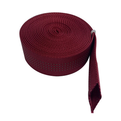 ISO9001 Polypropylene Webbing Strap 38mm Kırmızı Naylon Webbing