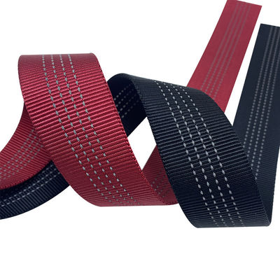 ISO9001 Polypropylene Webbing Strap 38mm Kırmızı Naylon Webbing