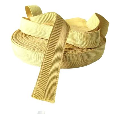 Sarı Yangın Koruyucu Webbing 2.5cm Kevlar Webbing By The Yard