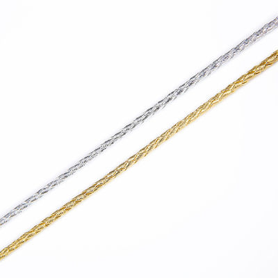 DIY 2 örgülü ip 5mm Siyah Çift örgülü Naylon ip