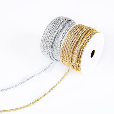 DIY 2 örgülü ip 5mm Siyah Çift örgülü Naylon ip