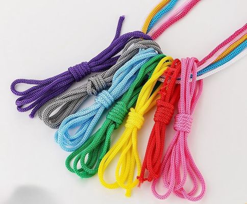 Pembe DIY 3mm Polipropilen İp Mor Çift örgülü Polipropilen İp