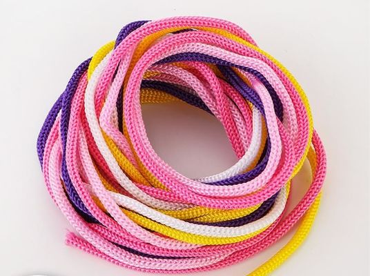 Pembe DIY 3mm Polipropilen İp Mor Çift örgülü Polipropilen İp