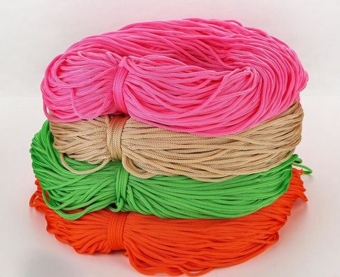 Pembe DIY 3mm Polipropilen İp Mor Çift örgülü Polipropilen İp