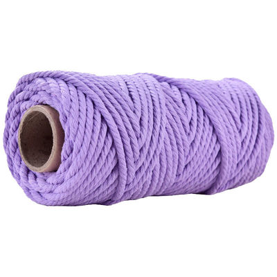 50m tozlu pembe makram ipi 5mm ISO9001 pembe pamuklu ip 3 iplik