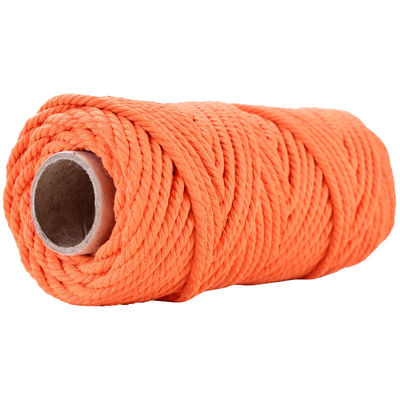 50m tozlu pembe makram ipi 5mm ISO9001 pembe pamuklu ip 3 iplik