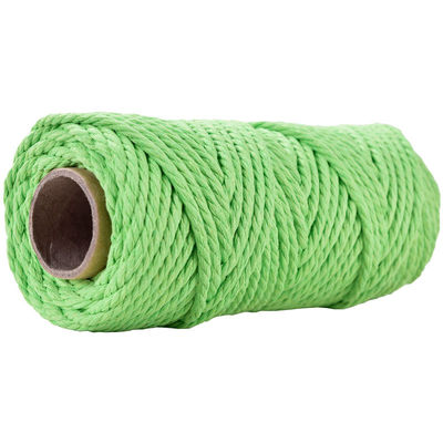 50m tozlu pembe makram ipi 5mm ISO9001 pembe pamuklu ip 3 iplik