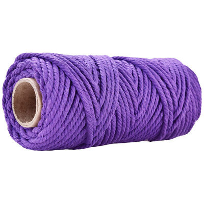 50m tozlu pembe makram ipi 5mm ISO9001 pembe pamuklu ip 3 iplik