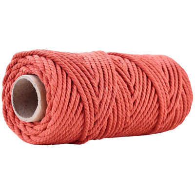 50m tozlu pembe makram ipi 5mm ISO9001 pembe pamuklu ip 3 iplik