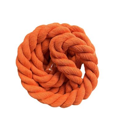 Gül 20 mm Dönmüş Pamuk İp ISO14001 3 Fil Makram Kablosu