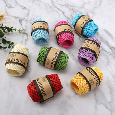 Renkli 2mm Kağıt İpi 10m Eco Friendly DIY Craft Kağıt İpi