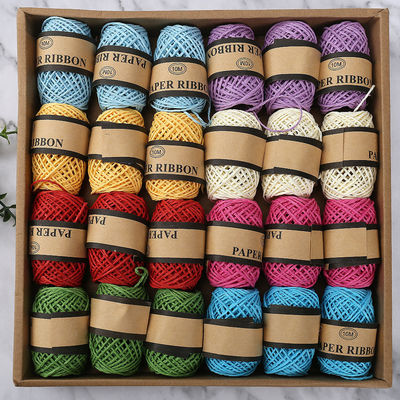 Renkli 2mm Kağıt İpi 10m Eco Friendly DIY Craft Kağıt İpi