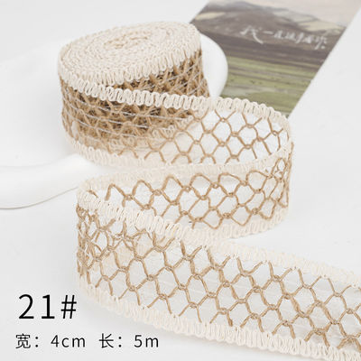 Noel Kahverengi Kırmızı Şerit 5mm-45mm Kablolu Kırmızı Şerit